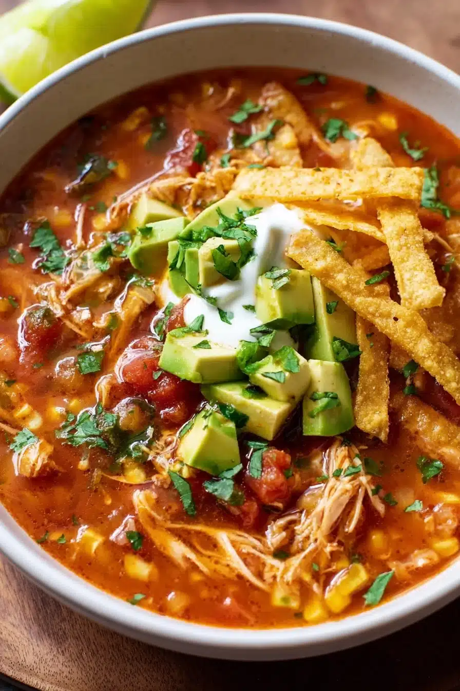 Creamy Chicken Tortilla Soup
Creamy Chicken Tortilla Soup
recipe step-by-step guide