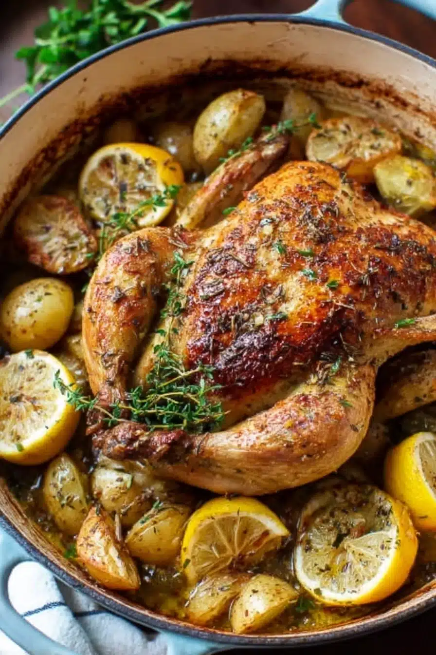 Lemon Herb Pot Roast Chicken
Lemon Herb Pot Roast Chicken
recipe step-by-step guide