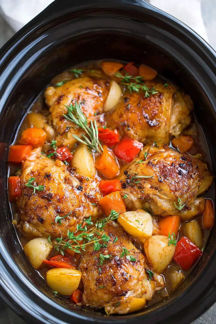 Slow Cooker Lemon Herb Chicken and Rice Slow Cooker Lemon Herb Chicken and Rice recipe step-by-step guide