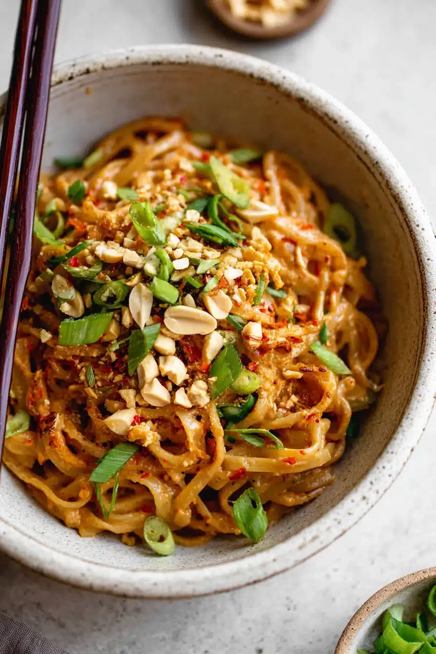 15 Minute Spicy Peanut Butter Noodles - Image 2