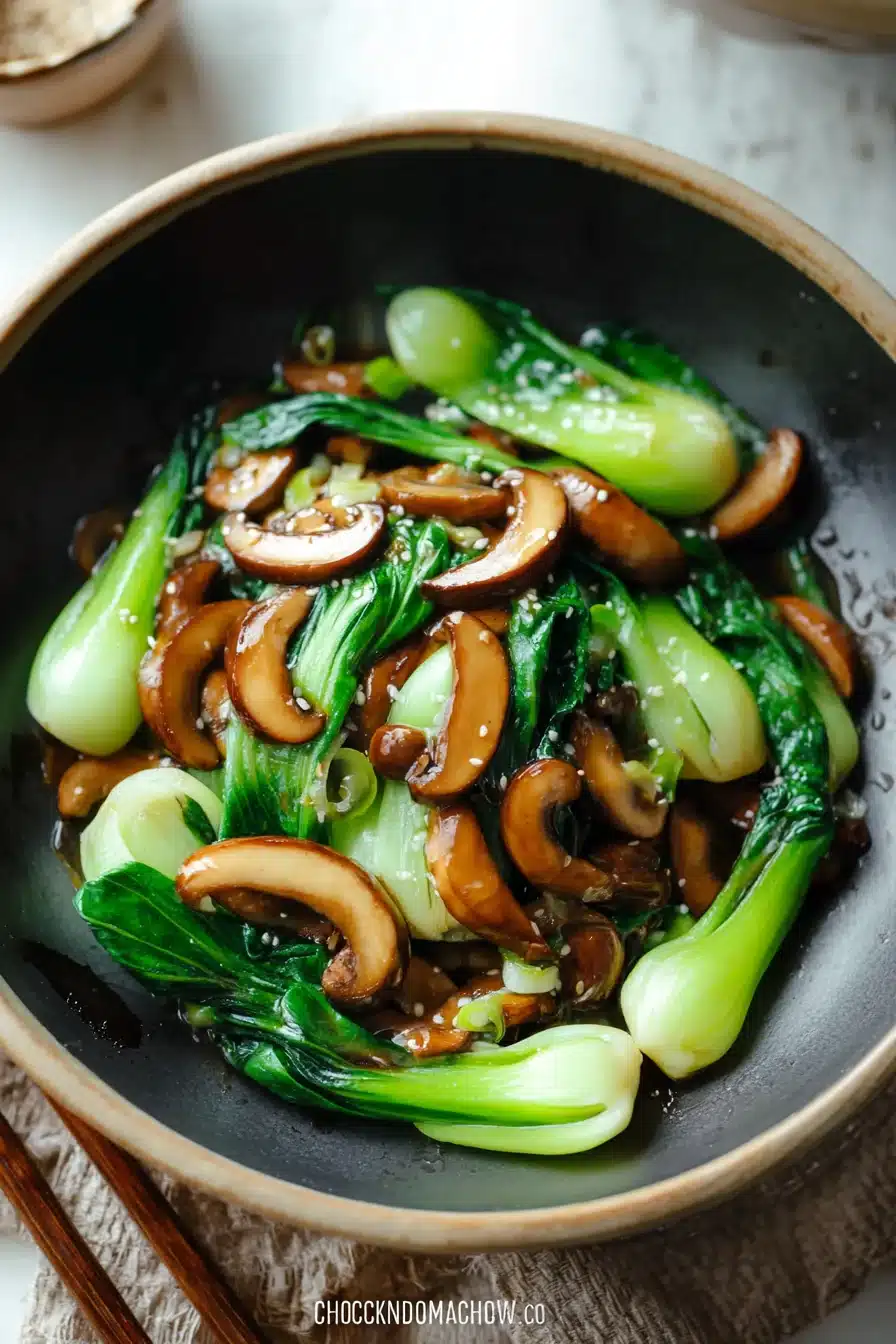 Bok Choy and Mushroom Stir Fry - Image 2