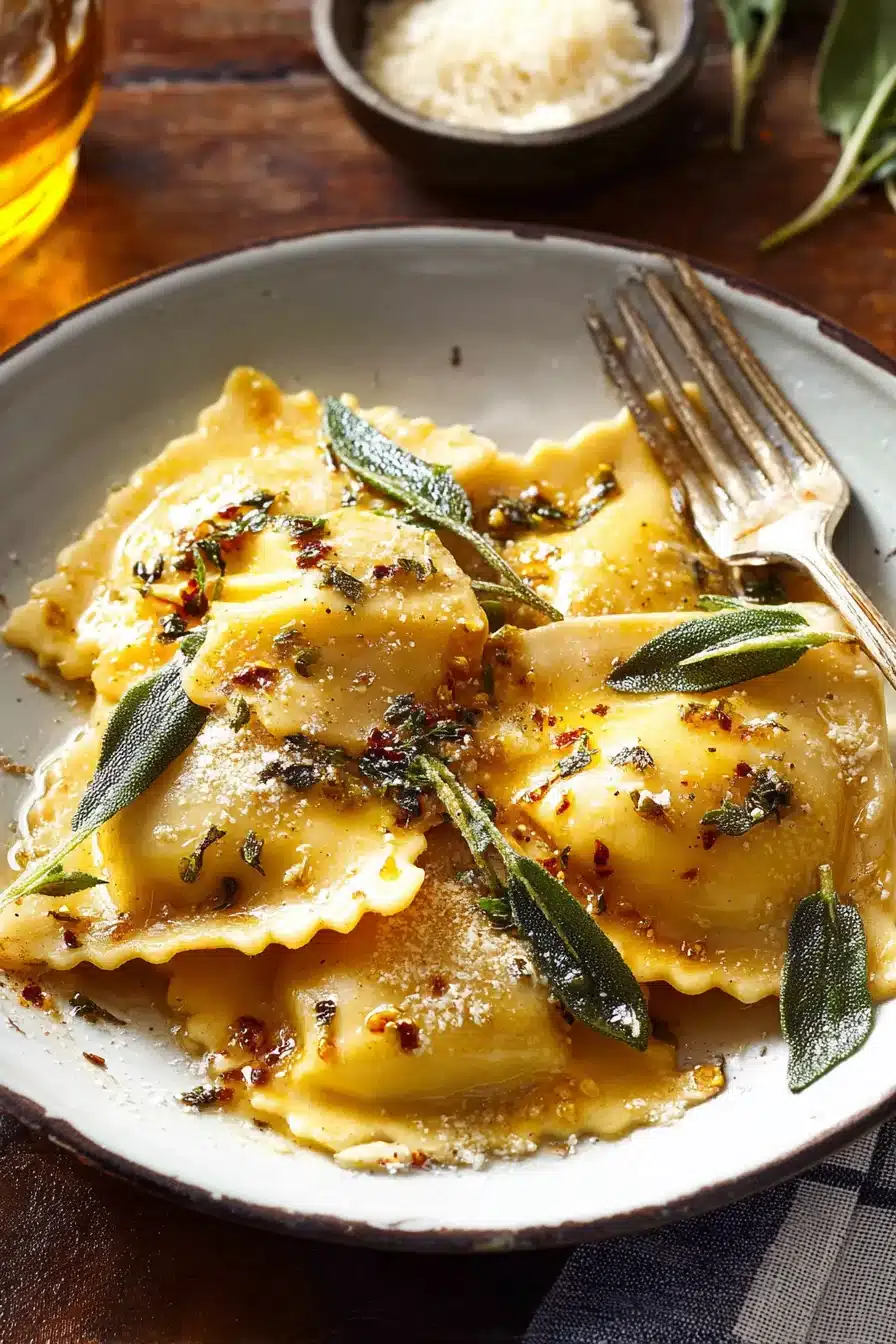 Butternut Squash Ravioli with Brown Butter Sauce - Image 2