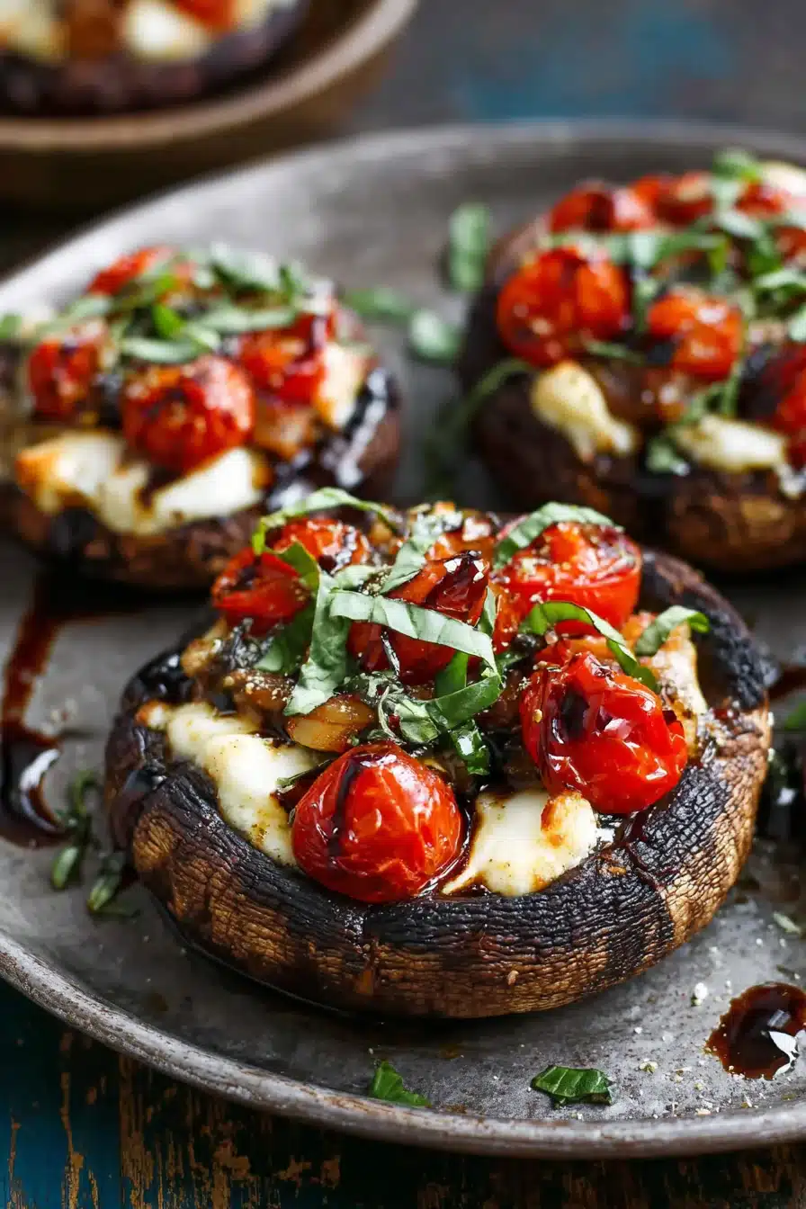 Caprese Stuffed Portobello Mushrooms Recipe - Image 2