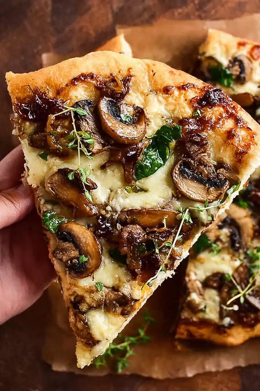 Caramelized Onion and Mushroom Pizza - Image 2