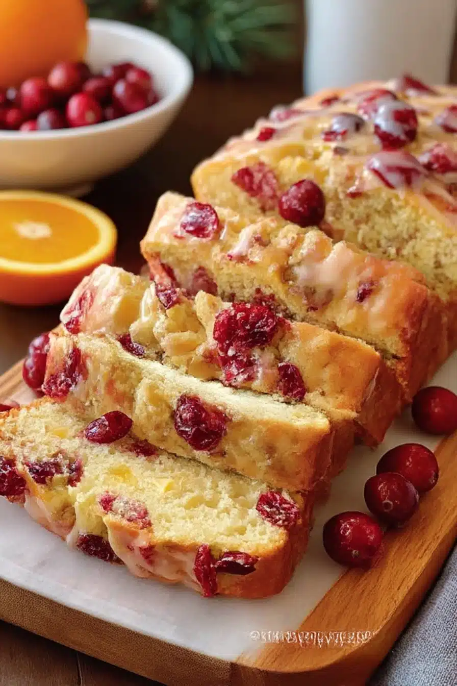 Cranberry Bread (With Orange Glaze)
Cranberry Bread (With Orange Glaze)
recipe step-by-step guide
