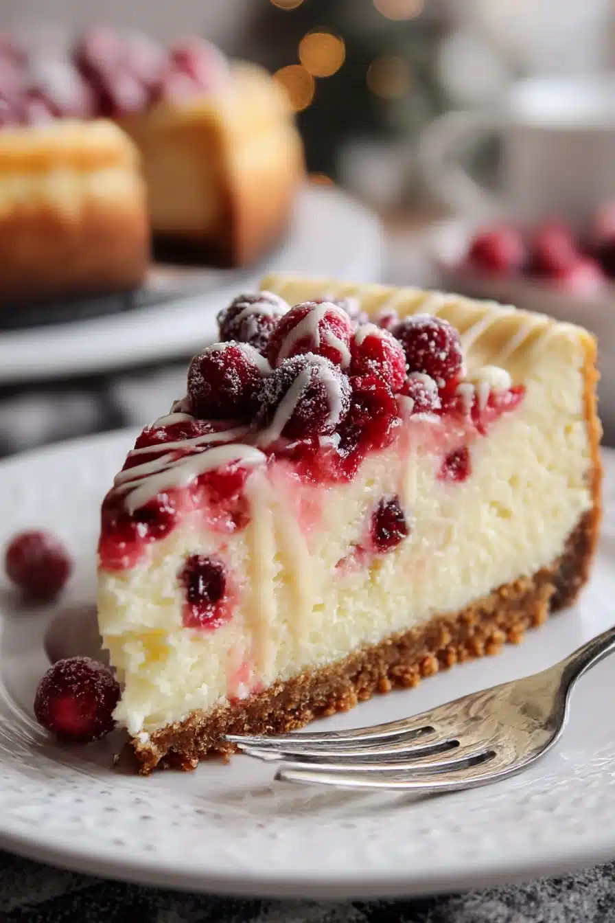 Cranberry and White Chocolate Cheesecake
Cranberry and White Chocolate Cheesecake
recipe step-by-step guide