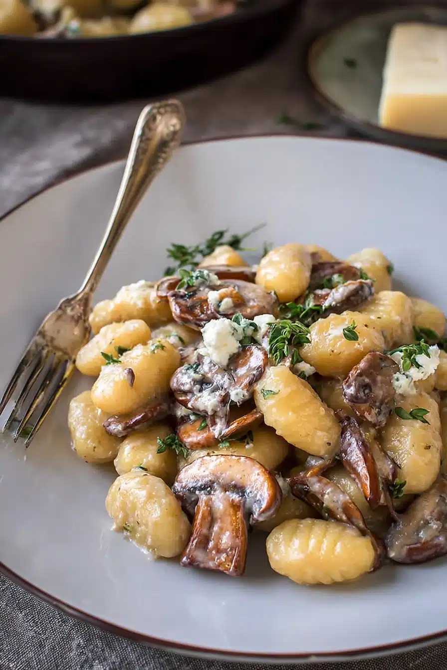 Creamy Goat Cheese Mushroom Gnocchi - Image 2