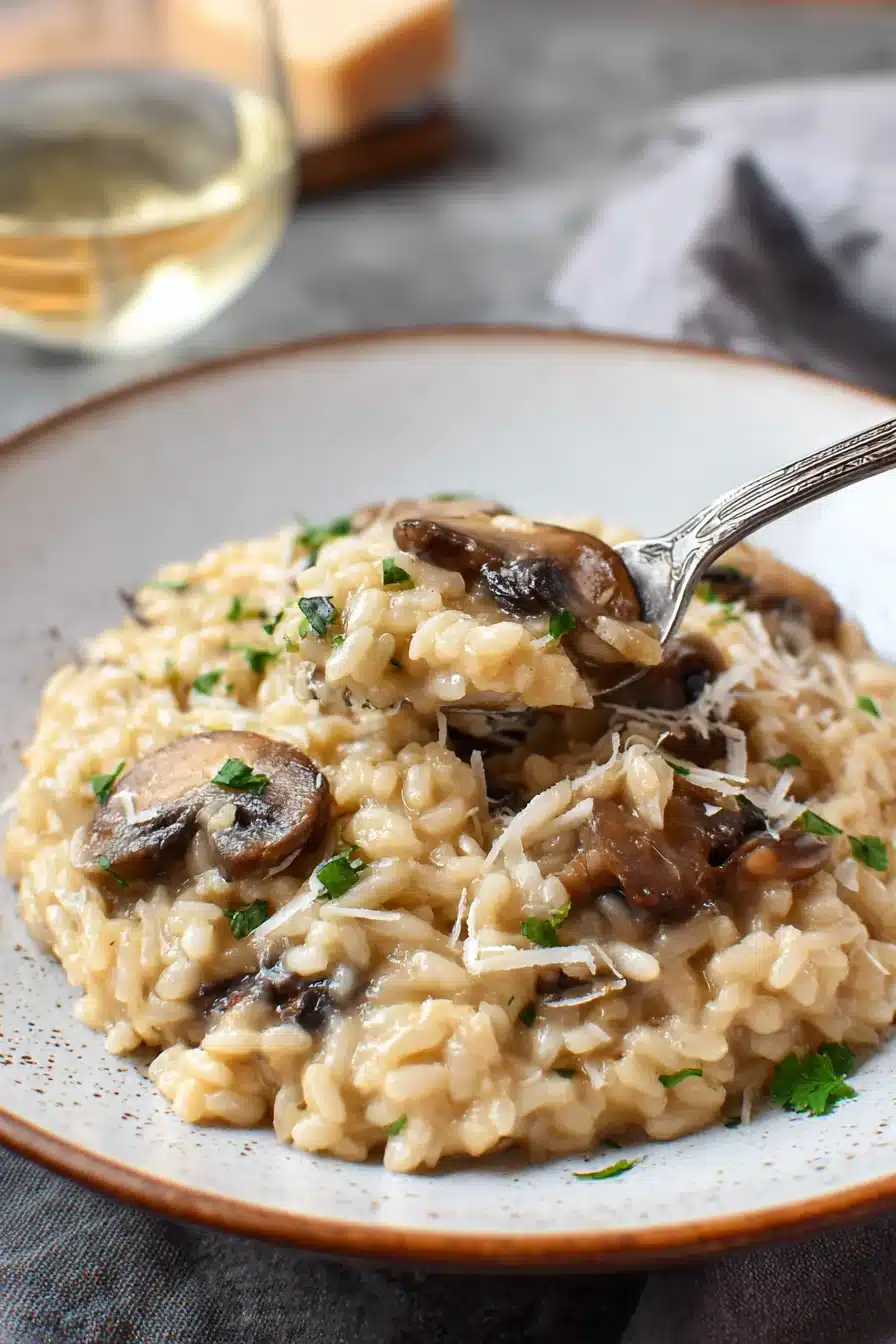 Creamy Mushroom Risotto Recipe | Easy Italian Dinner - Image 2