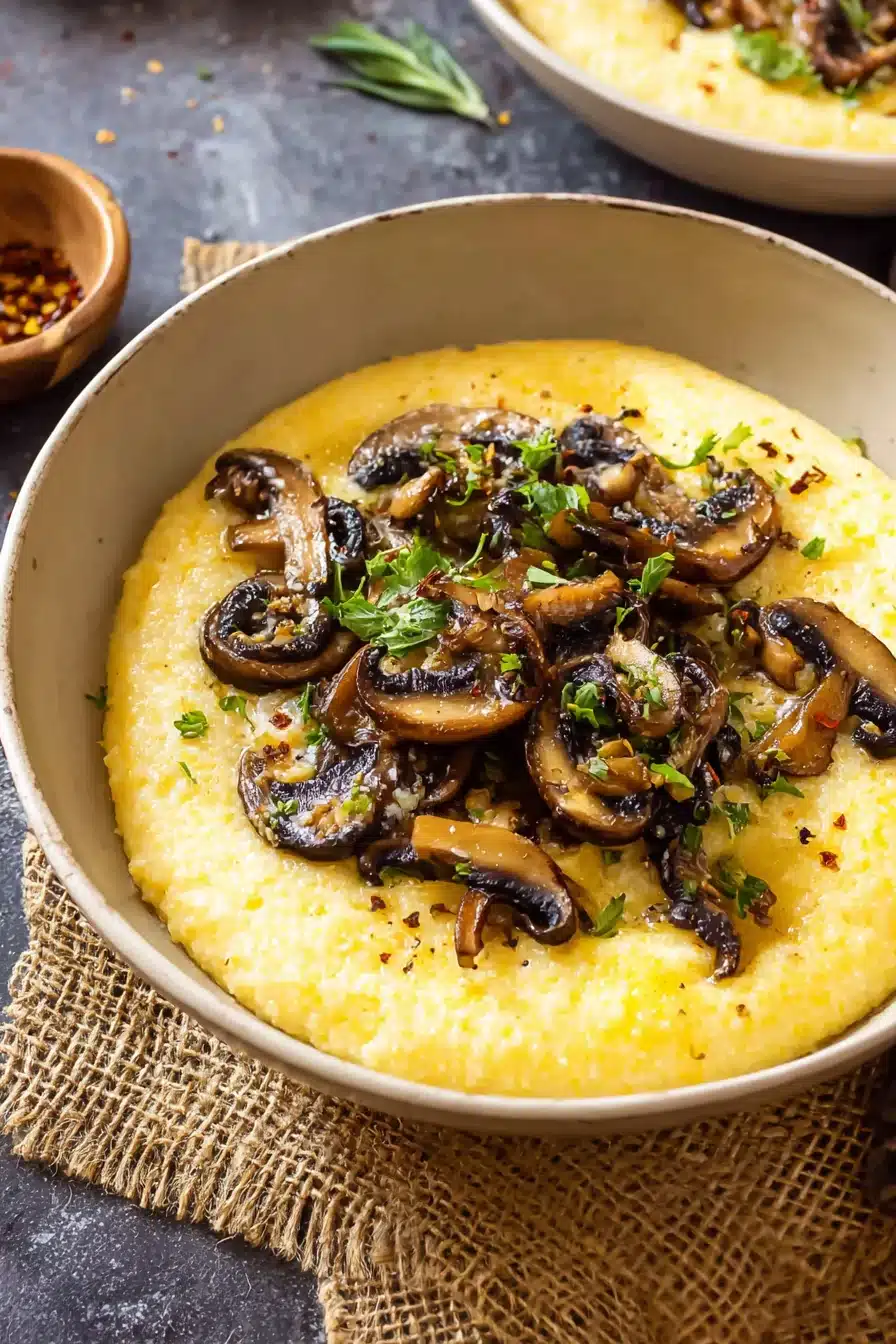 Creamy and Easy Mushroom Polenta Recipe - Image 2