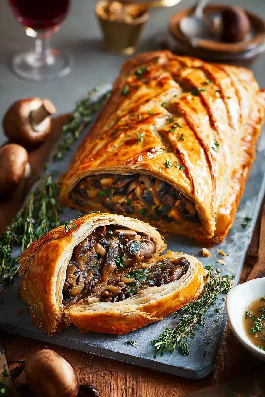 Double chestnut mushroom wellington recipe - Image 2