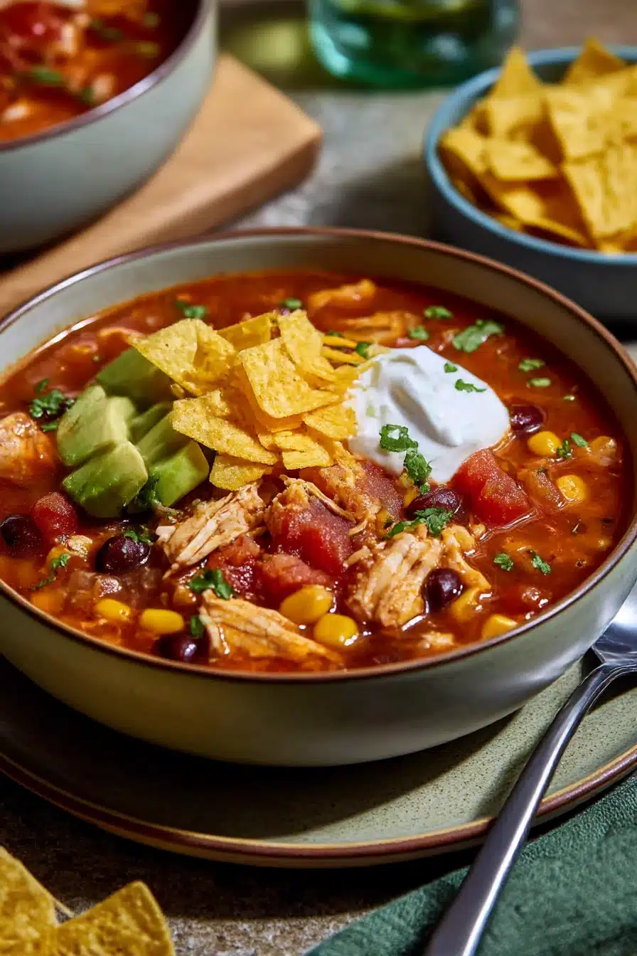Easy Chicken Taco Soup Recipe Easy Chicken Taco Soup Recipe recipe step-by-step guide
