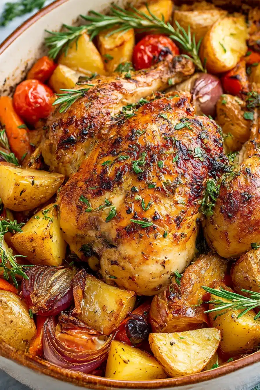 Easy One-pan Roast Chicken and Vegetables
Easy One-pan Roast Chicken and Vegetables
recipe step-by-step guide