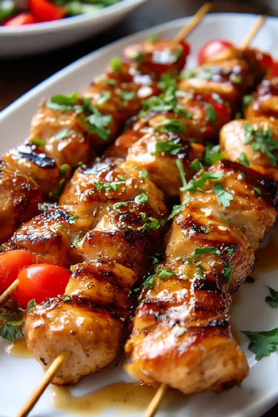 Honey Garlic Chicken Skewers Honey Garlic Chicken Skewers recipe step-by-step guide