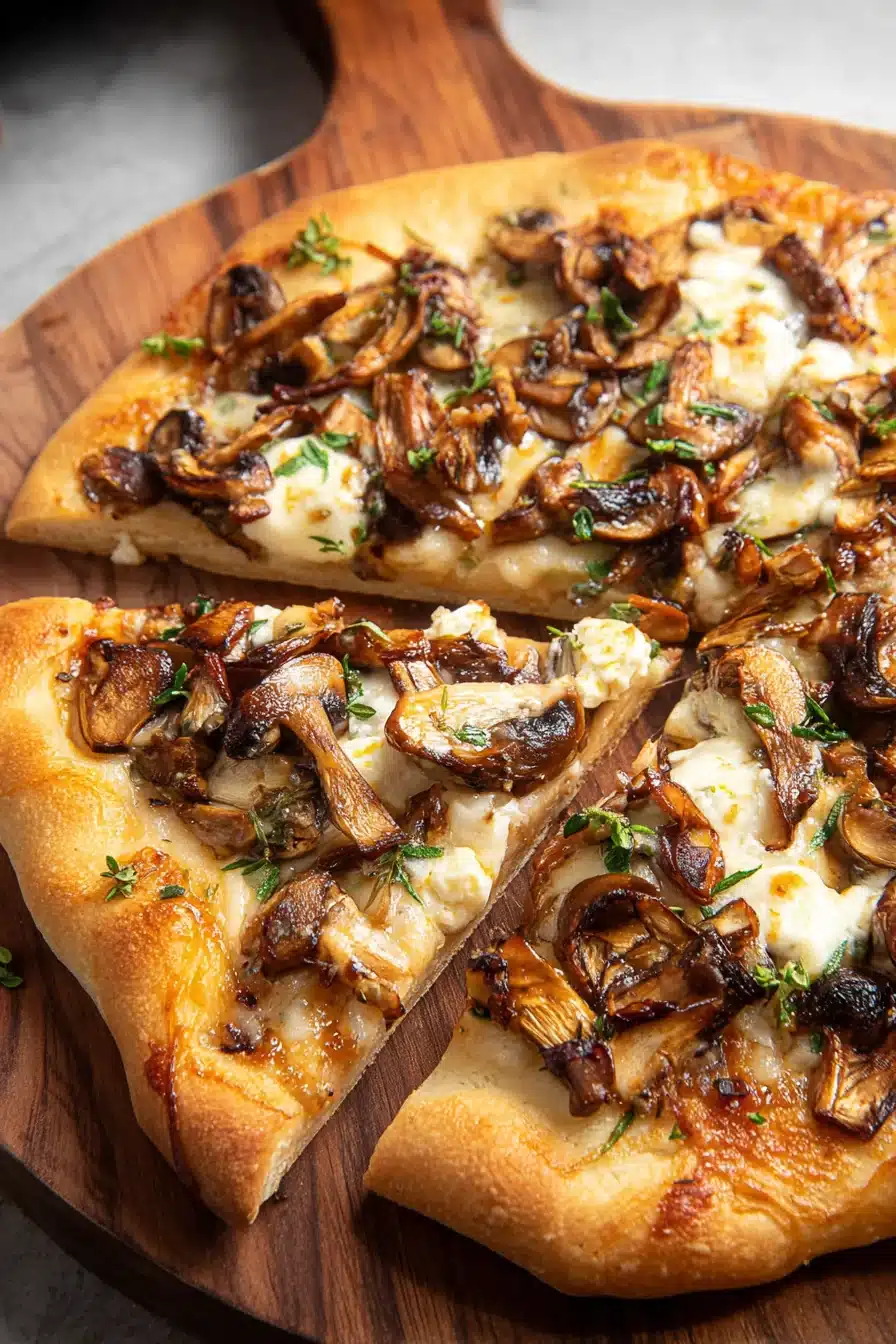 Juicy Mushroom Flatbread Pizza - Image 2