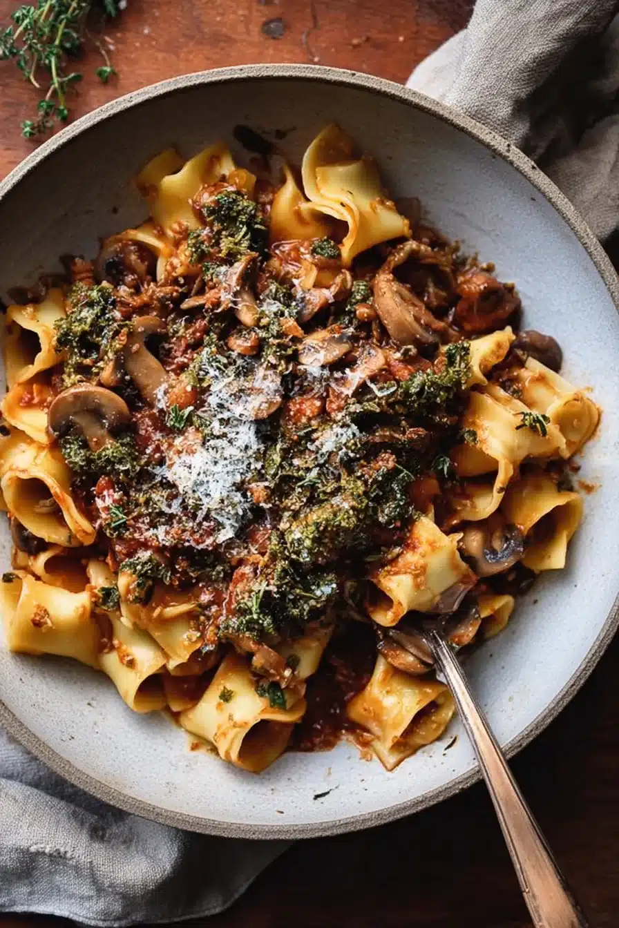 Mushroom Ragu (vegetarian dinner idea) - Image 2