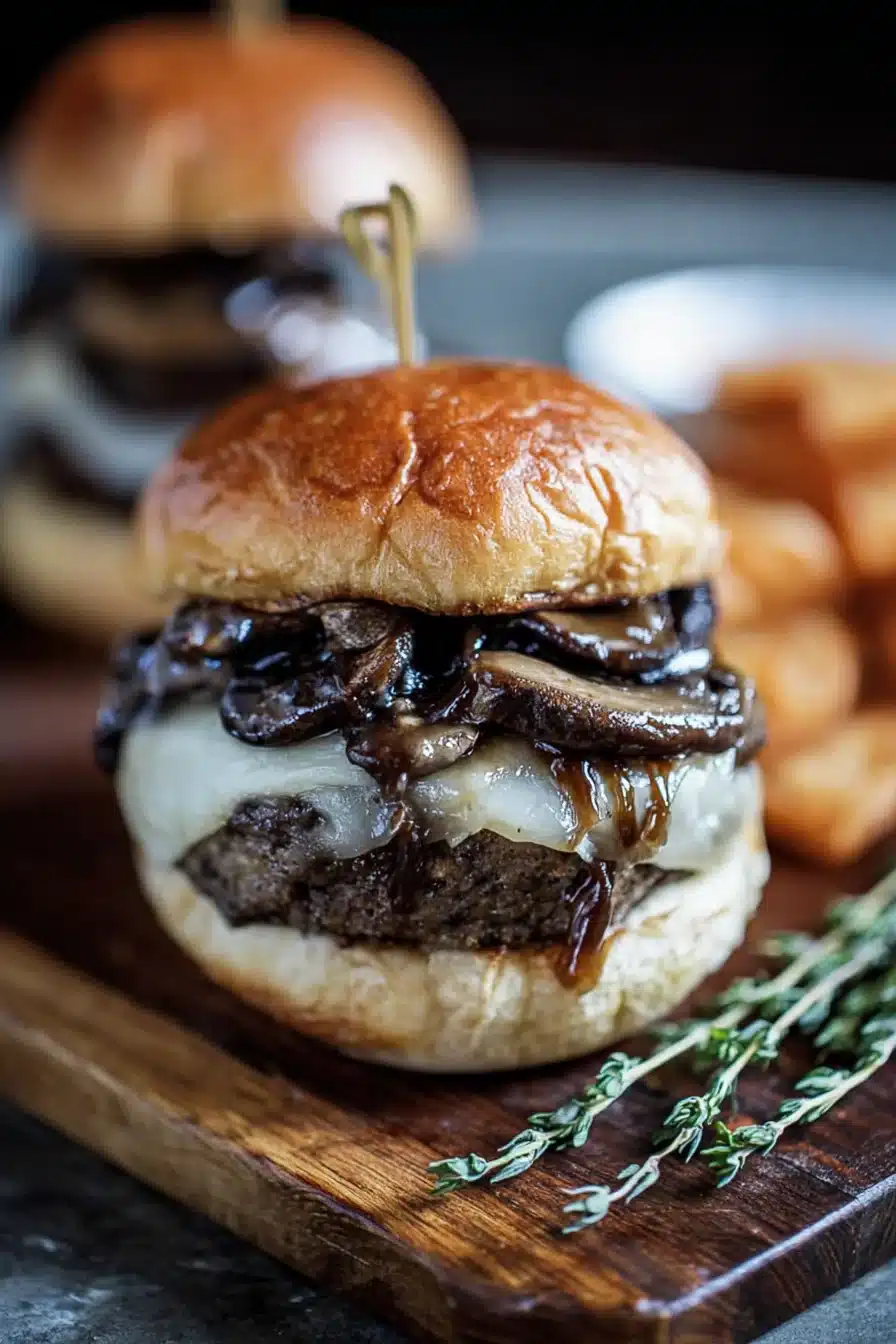 Mushroom Swiss Burgers: Delicious Homemade Juice Perfection - Image 2