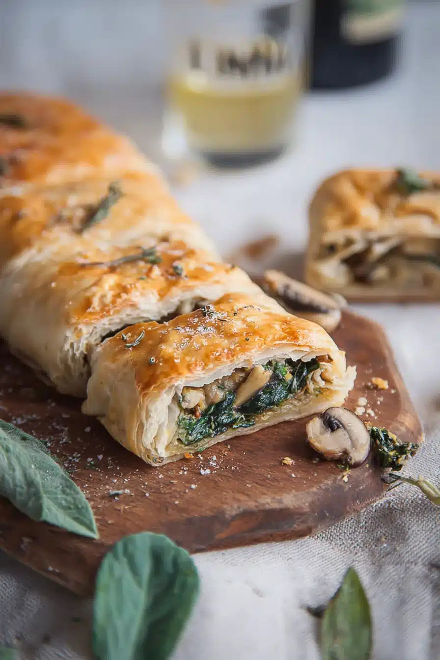 Mushroom and Spinach “Strudel” - Image 2