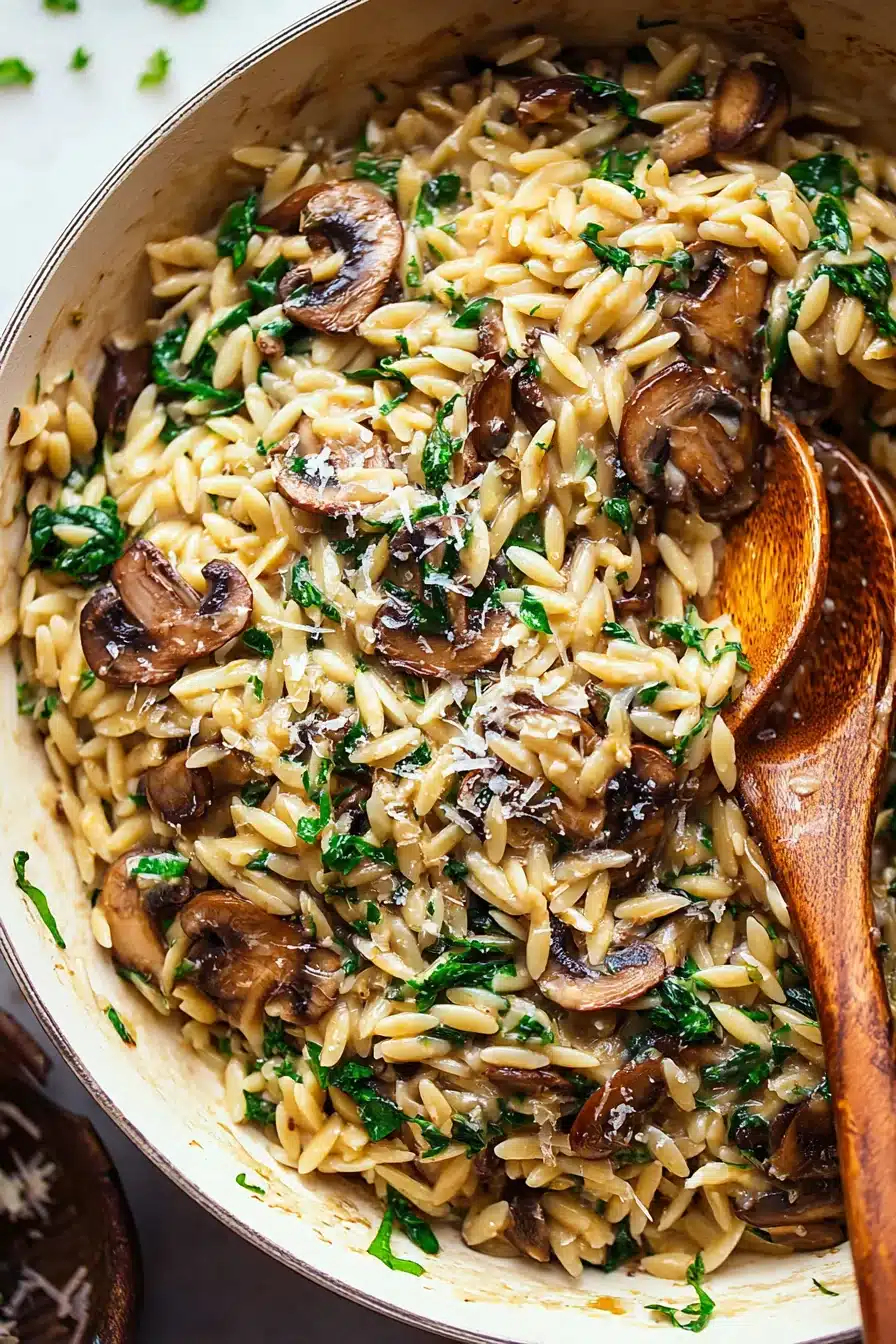 Quick and Easy Orzo with Mushrooms - Image 2