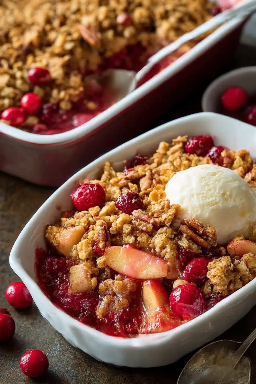 Spiced Cranberry Apple Crumble with Pecan Topping
Spiced Cranberry Apple Crumble with Pecan Topping
recipe step-by-step guide