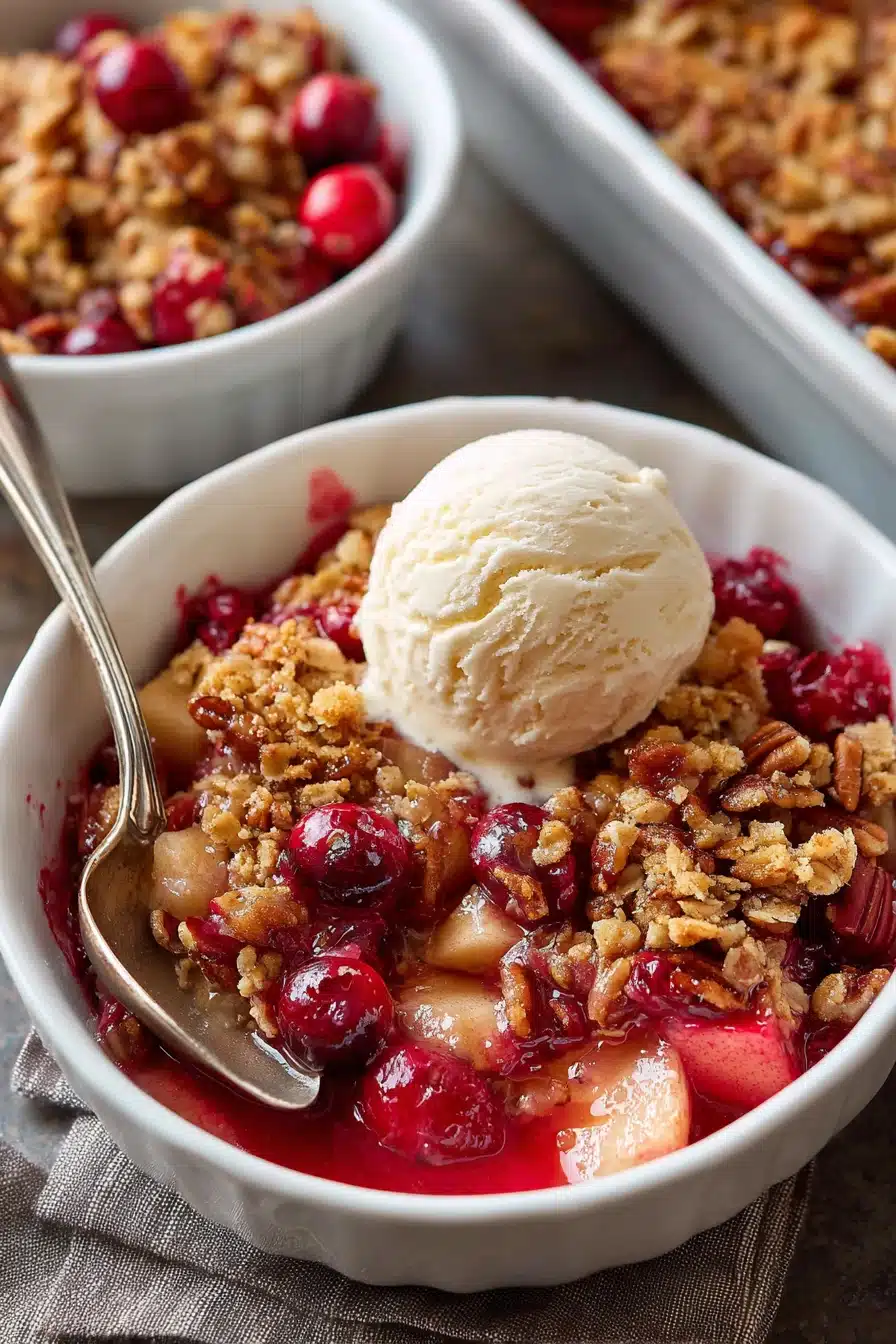 Spiced Cranberry Apple Crumble with Pecan Topping
Spiced Cranberry Apple Crumble with Pecan Topping
recipe step-by-step guide