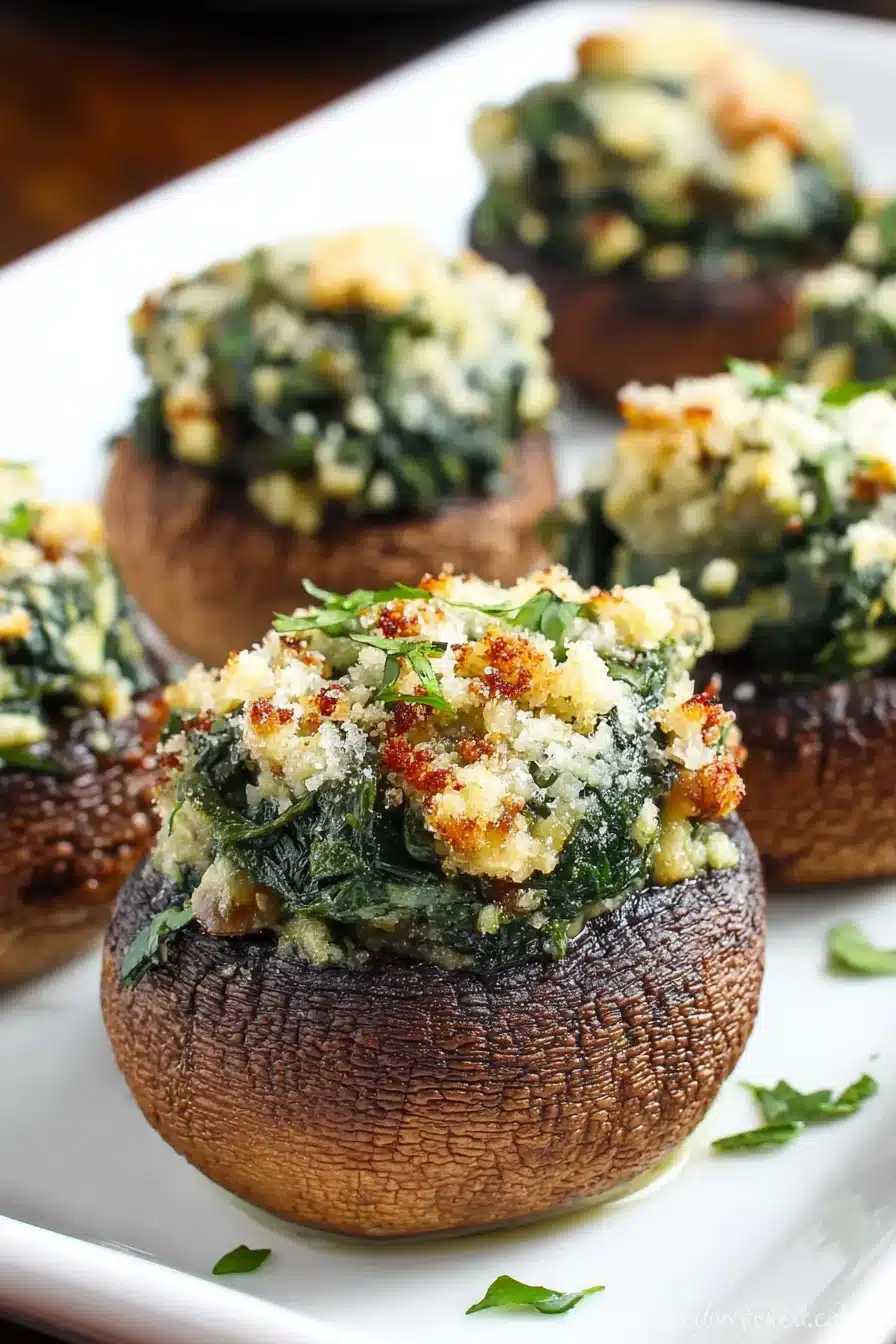 Spinach Stuffed Mushrooms - Image 2