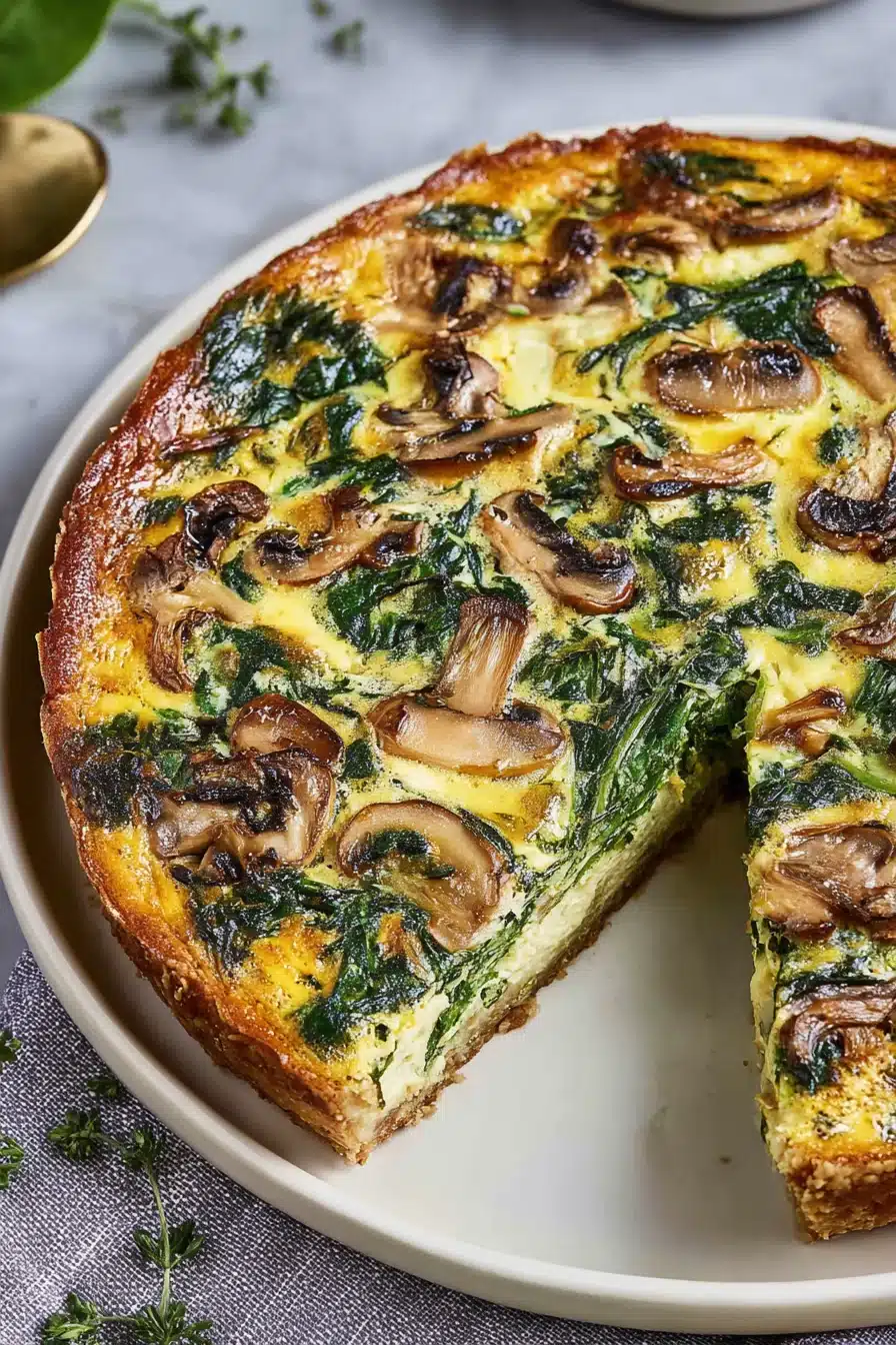 Spinach and Mushroom Quiche - Image 2