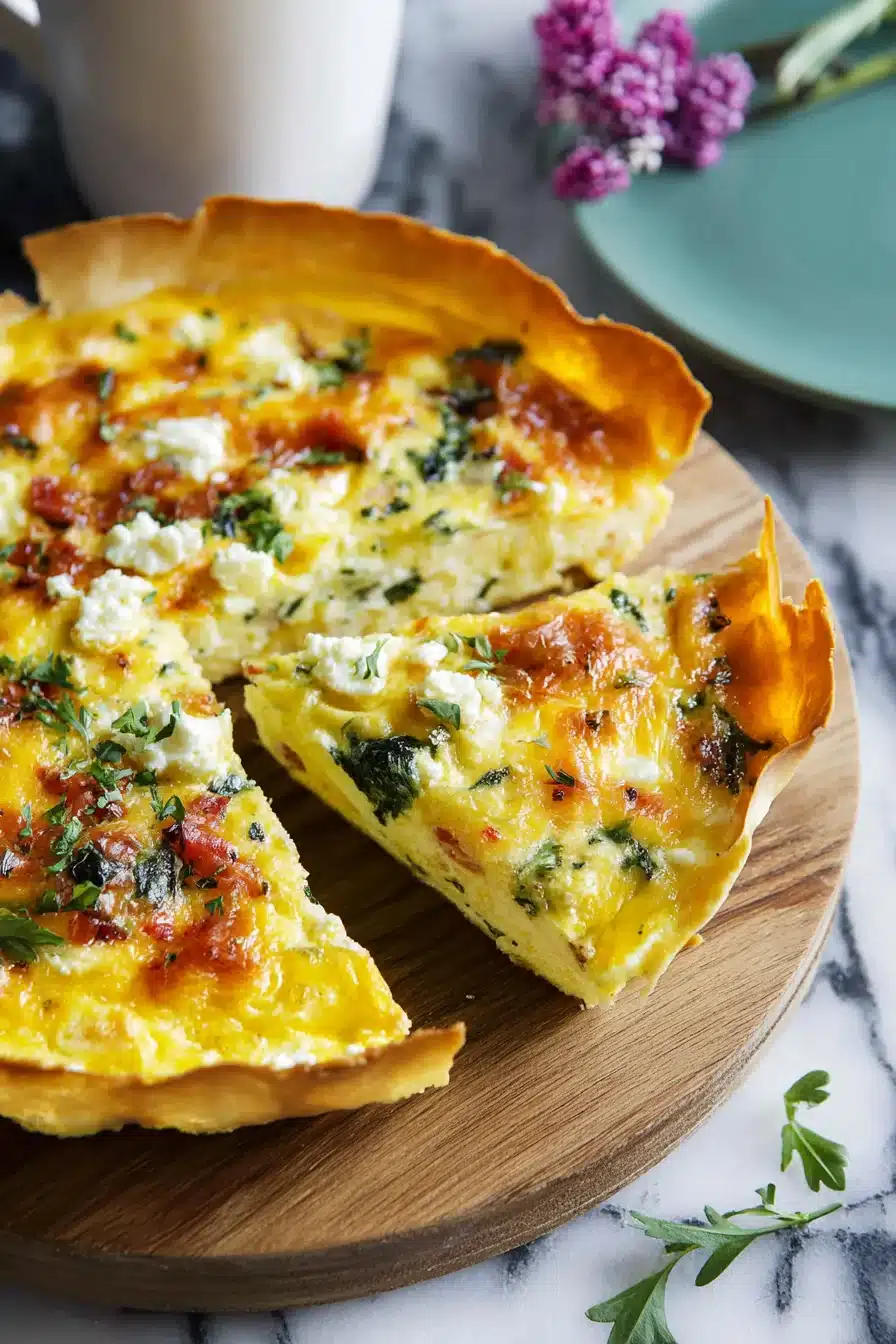 Tortilla Quiche Bake With Cottage Cheese - Image 2