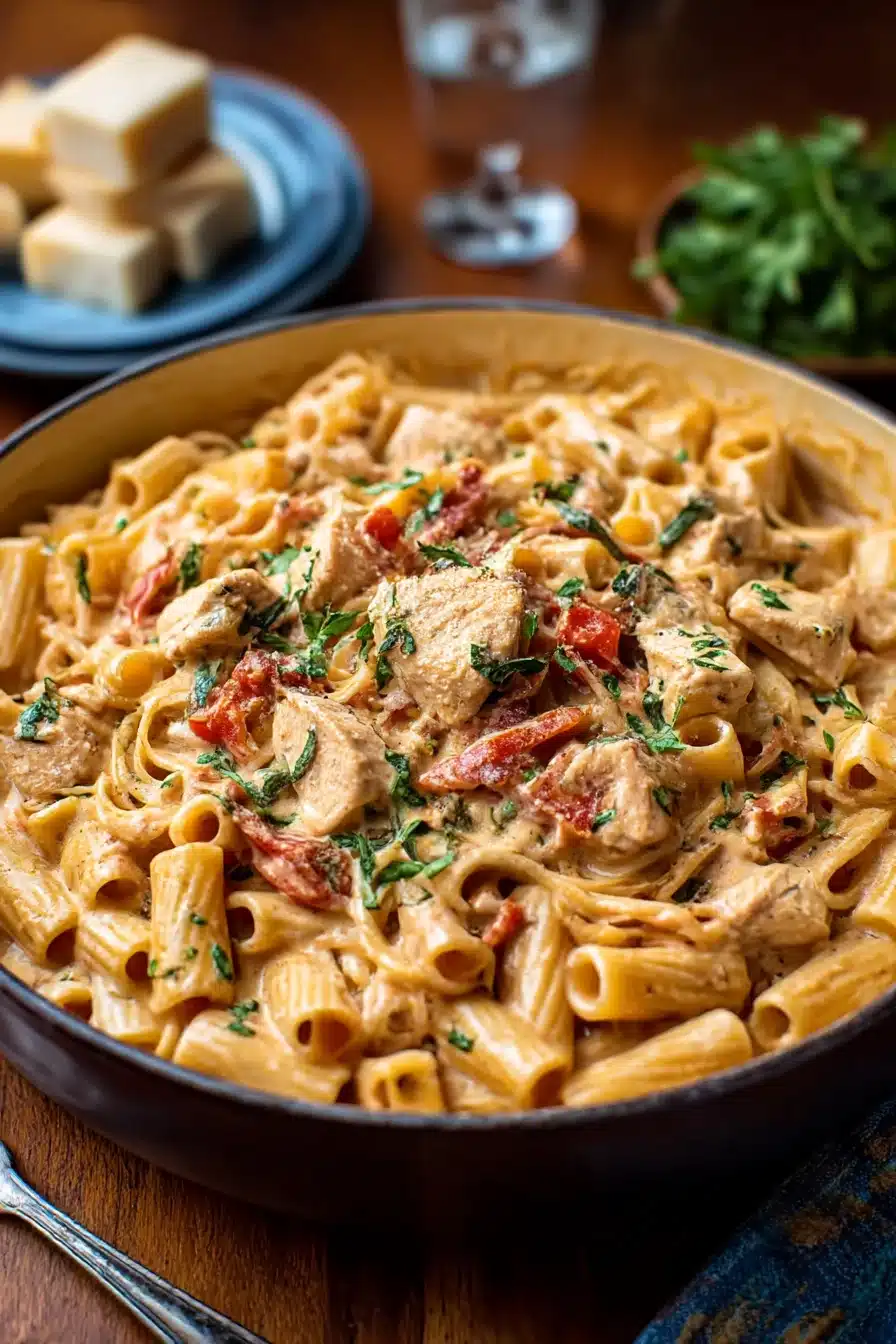 Tuscan Chicken Pasta
Tuscan Chicken Pasta
recipe step-by-step guide
