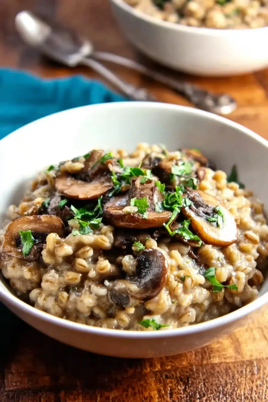 Vegan Mushroom Barley Risotto - Image 2
