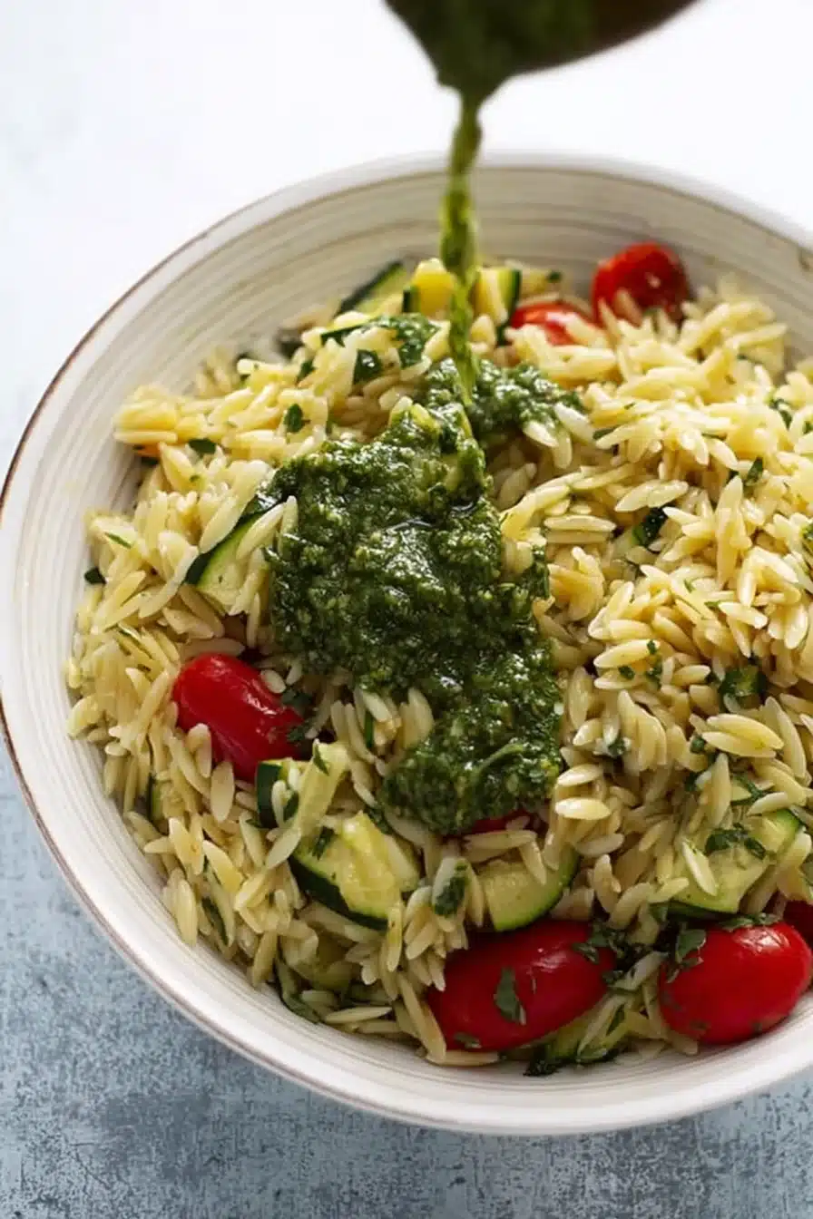 Zucchini and Orzo Salad with Chimichurri Recipe - Image 2