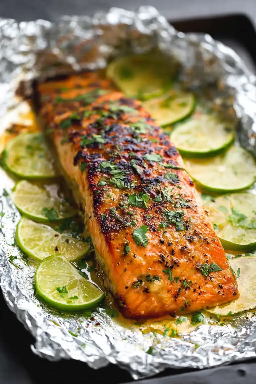 Baked Honey Cilantro Lime Salmon in Foil Recipe - Image 2
