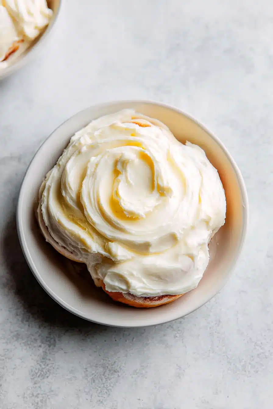 Cream Cheese Frosting for Cinnamon Rolls - Image 2