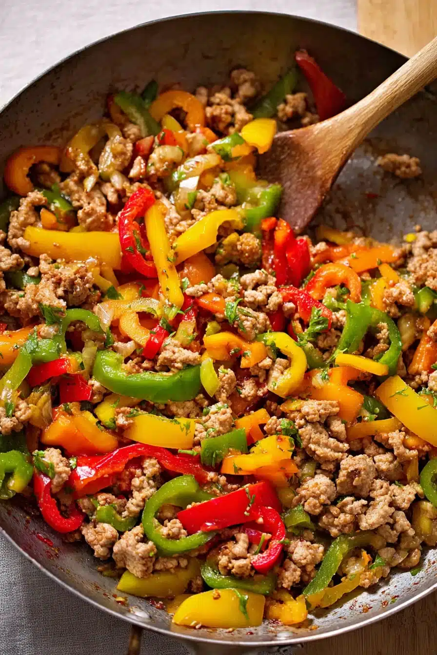 Easy Ground Turkey and Peppers Stir-Fry Recipe - Image 2