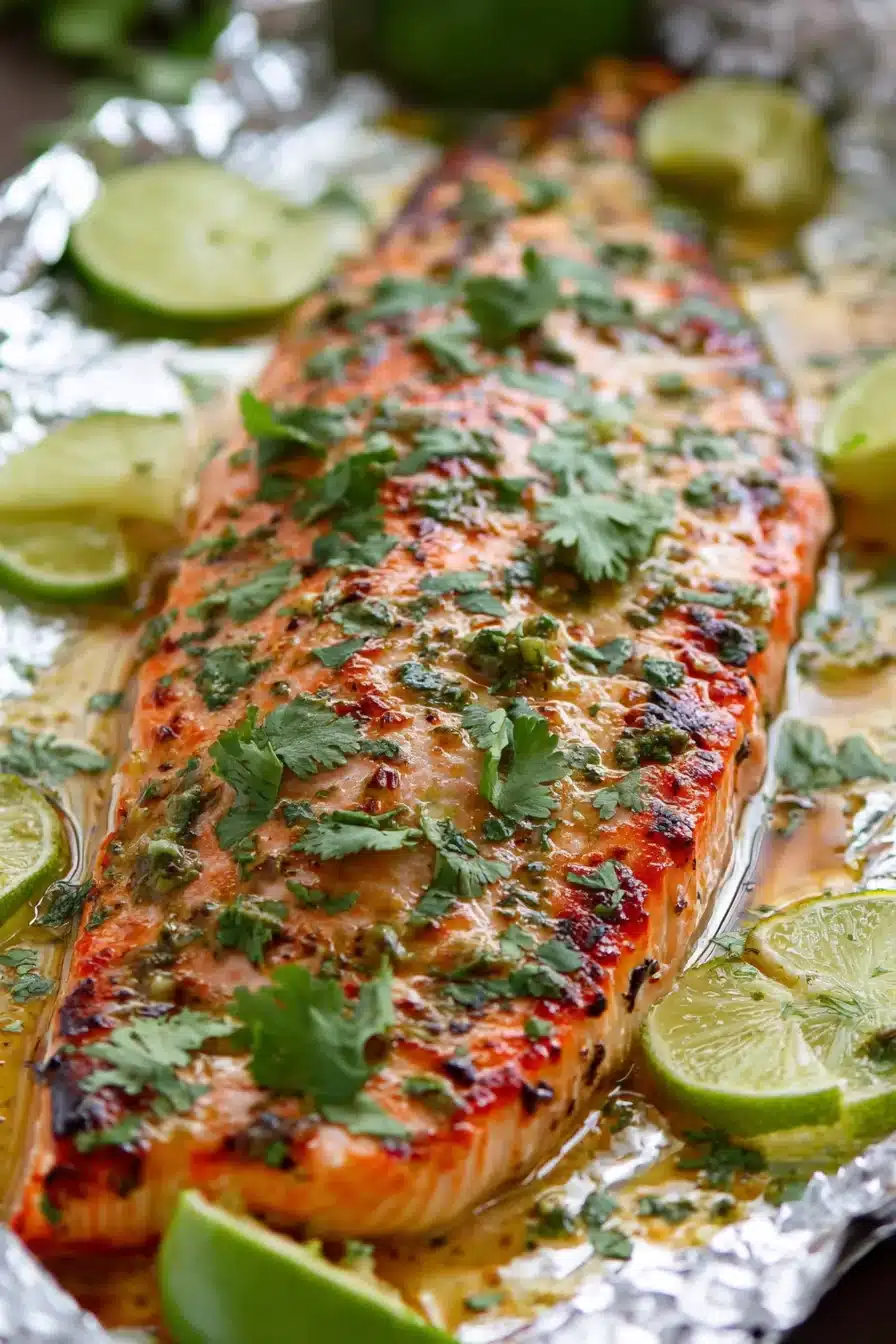 Honey Cilantro Lime Salmon In Foil - Image 2
