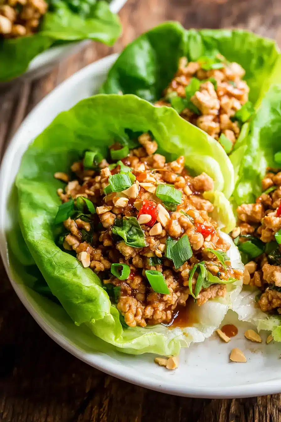 Quick and Healthy Asian Chicken Lettuce Wraps Recipe - Image 2