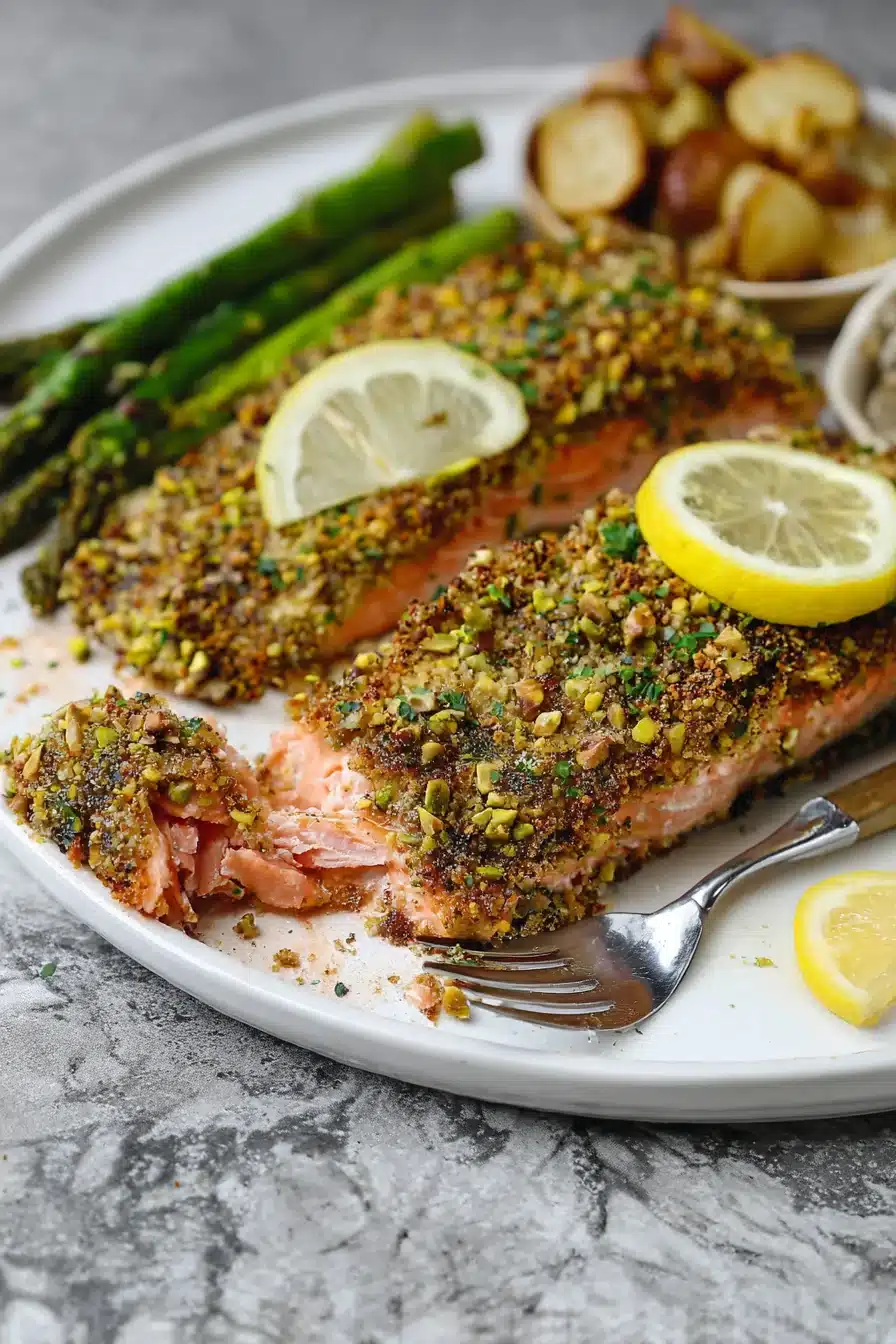 Rich, Buttery Pistachio Crusted Salmon - Well Seasoned Studio - Image 2