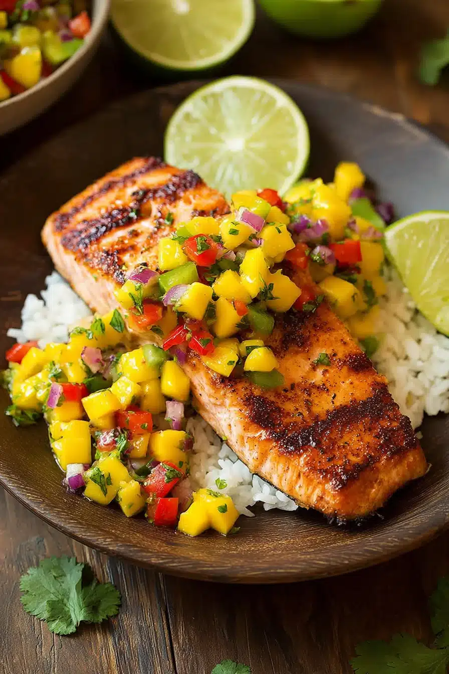 Salmon Recipe with Fresh Mango Salsa - Image 2