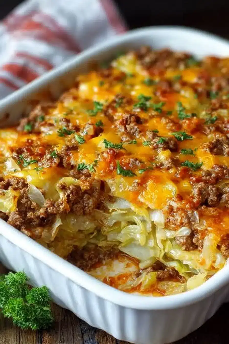Savory Cabbage Beef Bake Recipe for Easy Family Dinners - Image 2