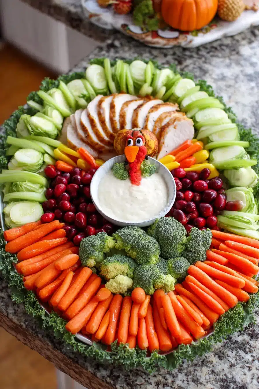 Thanksgiving Turkey Veggie Tray - Image 2