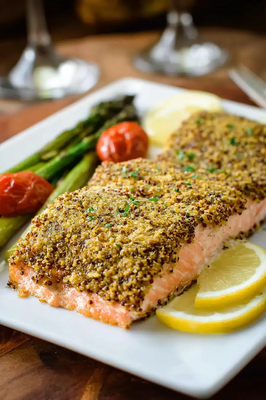 Whole Grain Mustard Crusted Salmon - Image 2