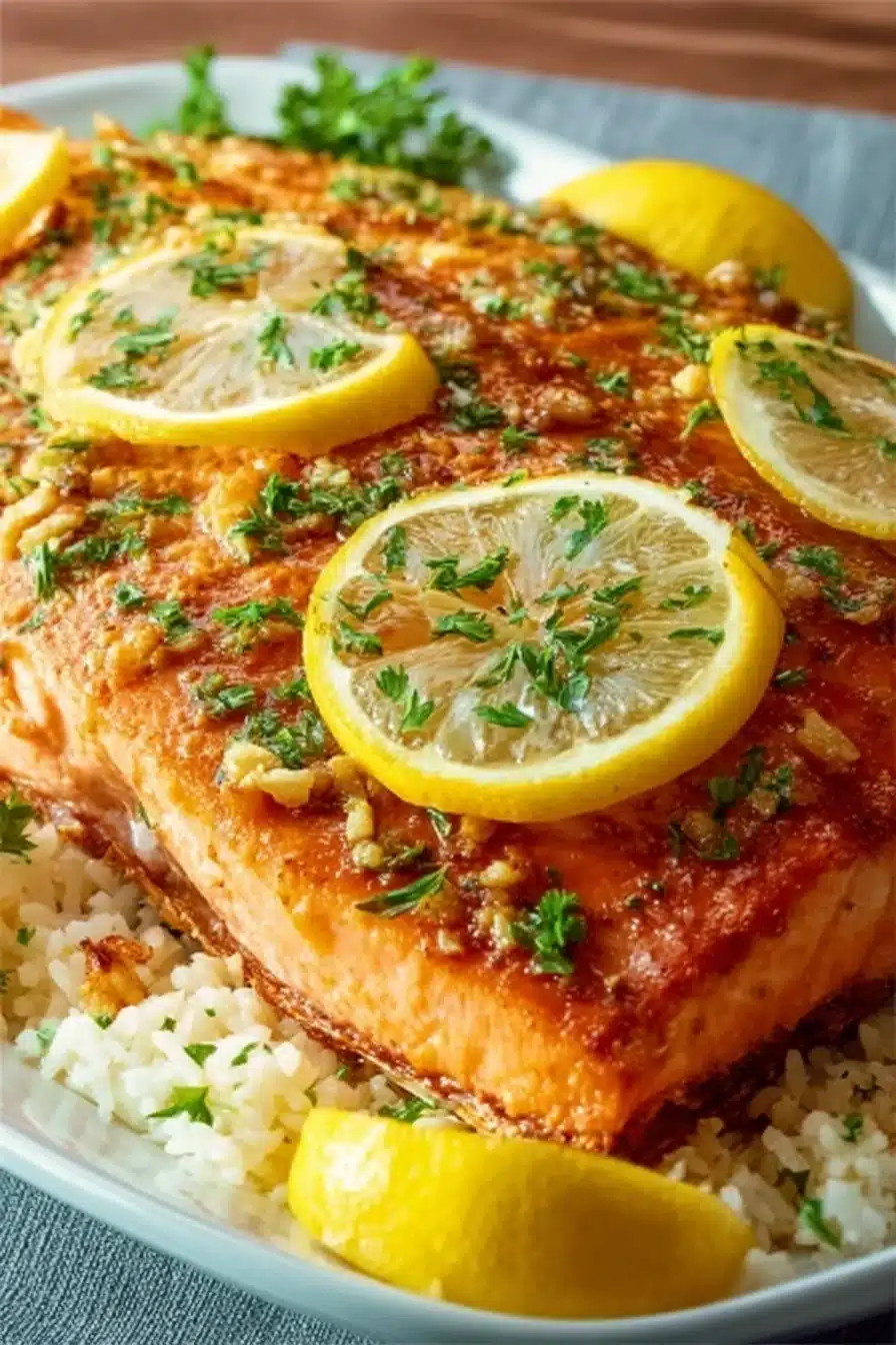 Zesty Lemon Garlic Salmon: A Healthy Dinner Delight - Image 2
