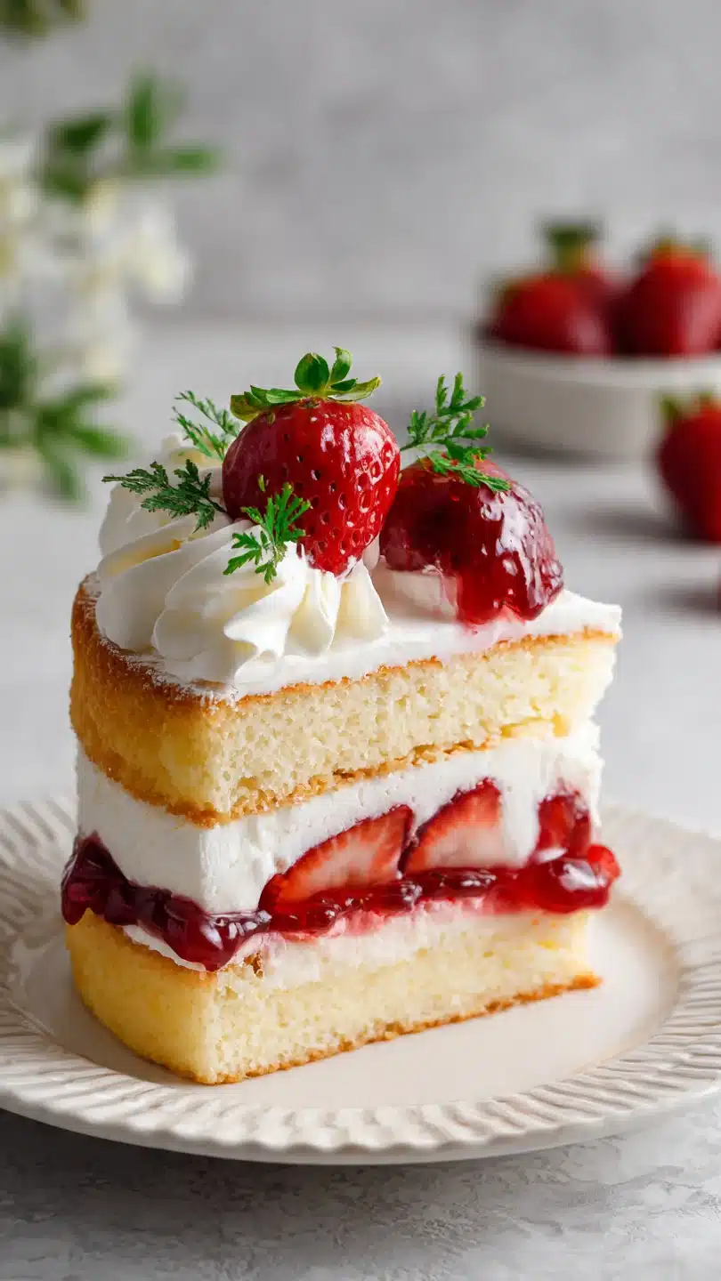 Copycat Fujiya Strawberry Shortcake Recipe – Fluffy Japanese-Style Cake with Strawberry Cherry Jam — modern asian baking - Image 3