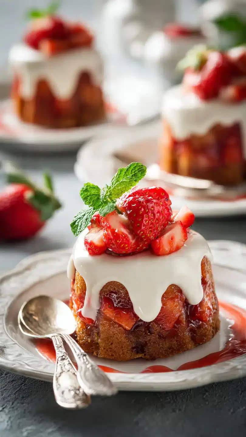 Delicious Desserts: Plum Pudding, Strawberry Shortcake, Gingerbread Squares - Image 3
