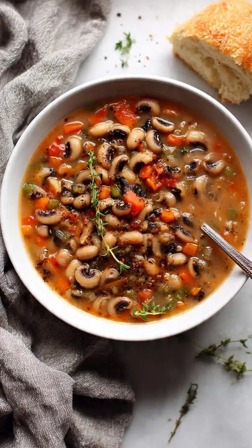 Smoky Smoky Black Eyed Pea Soup (Vegan, GF, Protein Packed) - Image 3