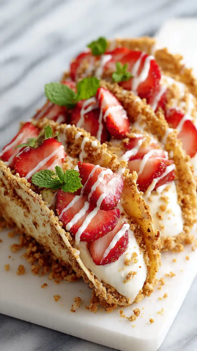 Strawberry Crunch Cheesecake Tacos - Image 3