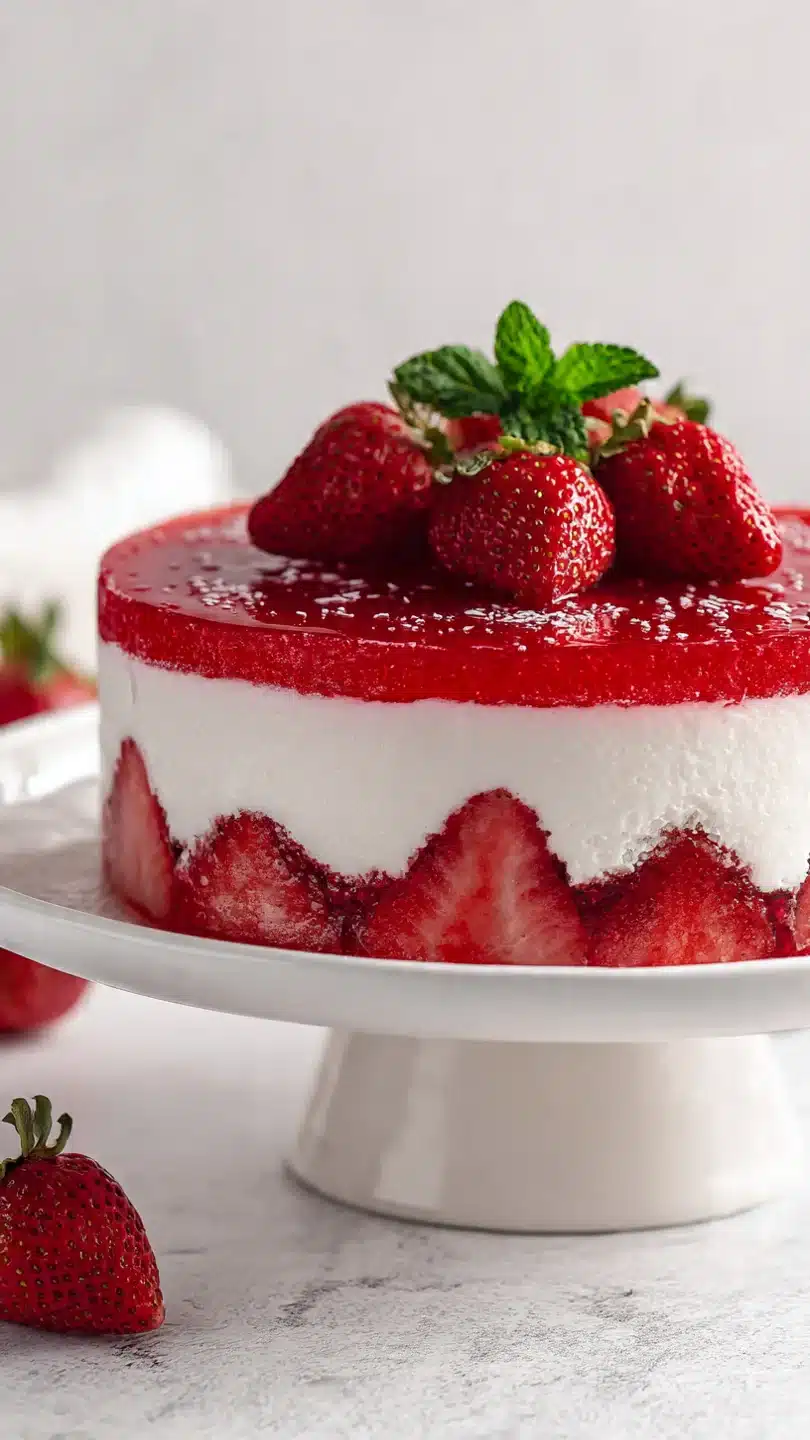 Strawberry Jello Poke Cake - Image 3