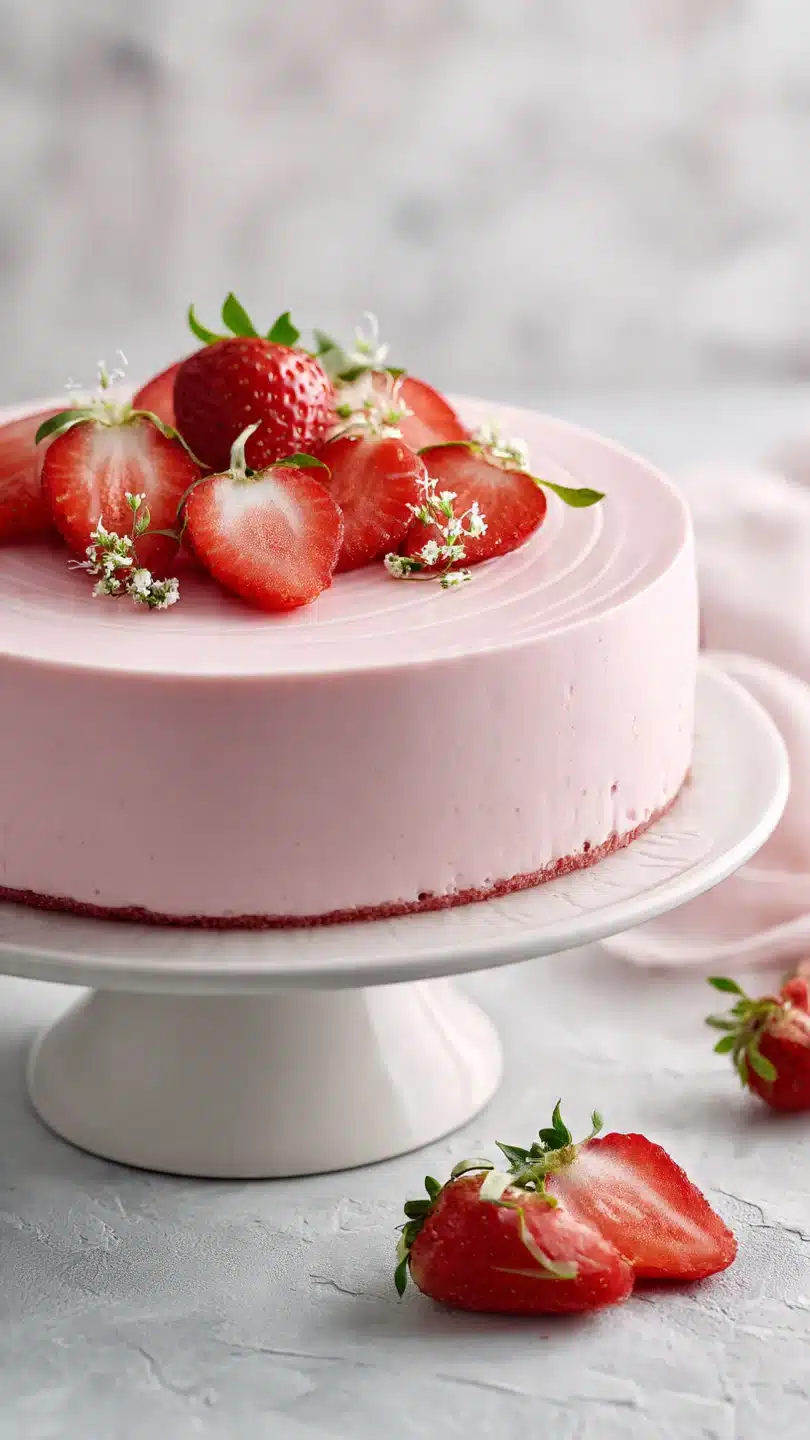Strawberry Mousse Cake Filling - Image 3
