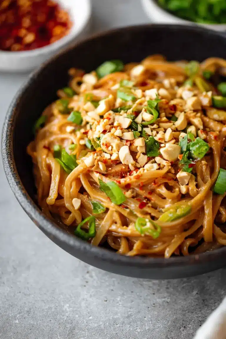 15 Minute Spicy Peanut Butter Noodles - Image 1
