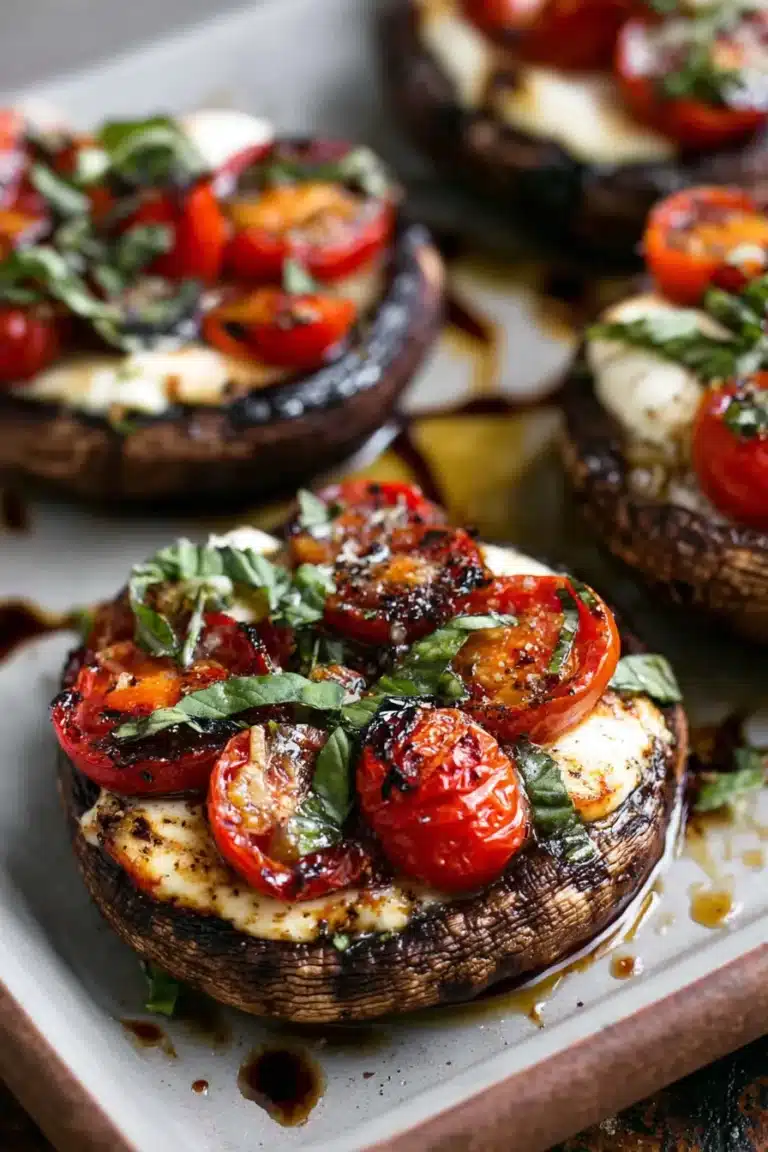 Caprese Stuffed Portobello Mushrooms Recipe - Image 1