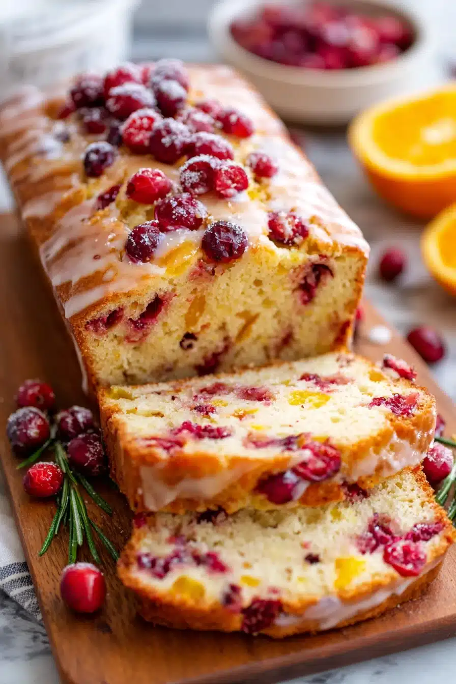 cranberry orange loaf recipe, moist, bursting with flavor, easy to make